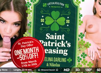 Saint Patrick's teasing VR Porn